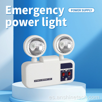 Luz LED de emergencia de doble cabezal de 6W